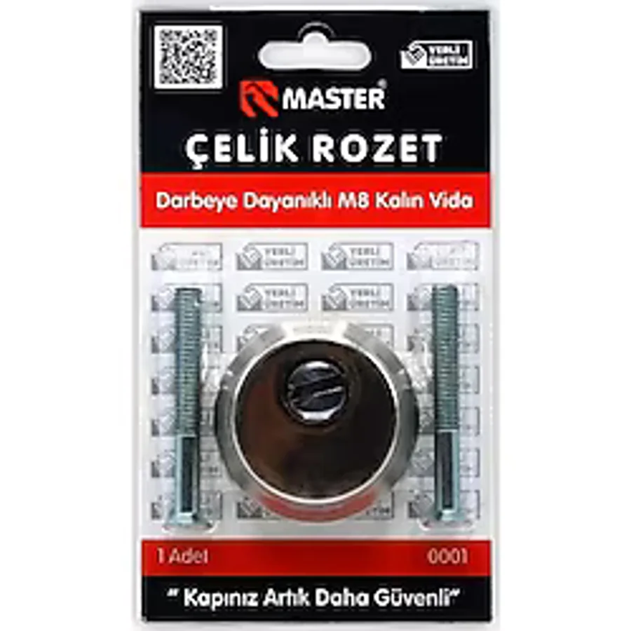Master Kalın Vidalı Çelik Rozet Sarı