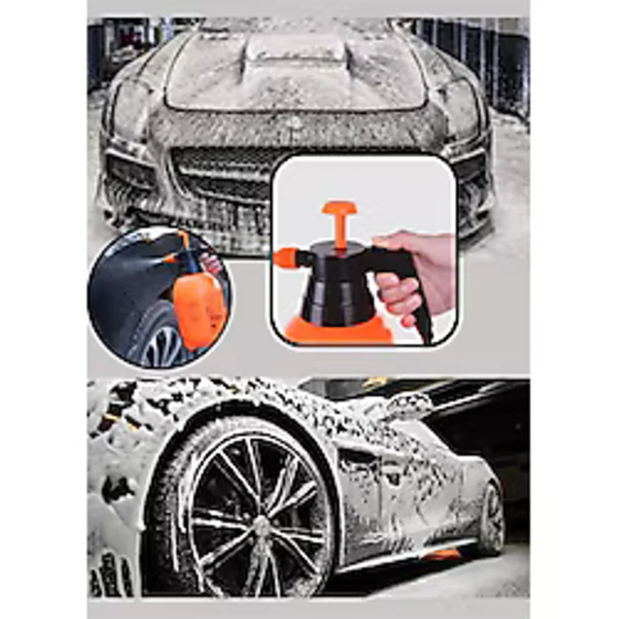 MasterCar Metal Uçlu 2 Lt Basınçlı Oto Araç Yıkama Pompası El Değmeden Köpük Püskürtme Pompası