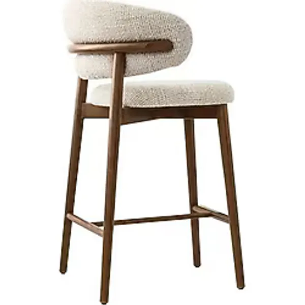 Mat Home Design 2'li Polo Bar Ahşap Sandalyesi Ada Bar - Natural