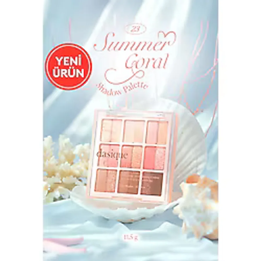 Mat ve Işıltılı Renk Seçenekleri Sunan Far Paleti Dasıque Shadow Palette (#23 Summer Coral)