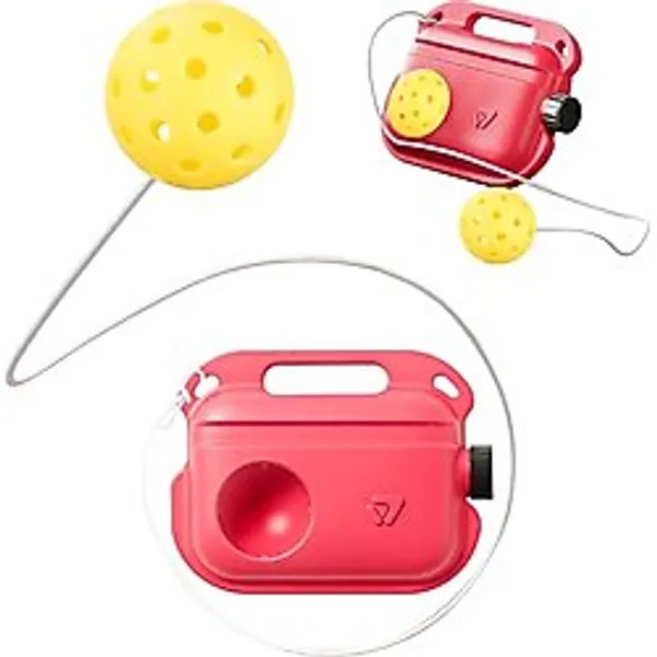 Match Buddy Pickleball Antrenörü, Pickleball Tenis Antrenörü, Pickleball Kürek Eğitim Aracı İp ile Rebound Topu, Solo Antrenman ve Performans Geliştirme için Taşınabilir Pickleball Match Buddy