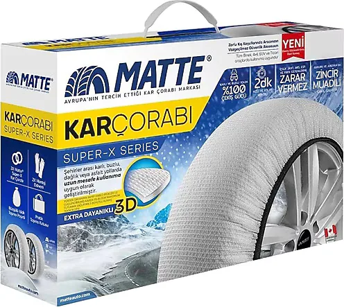 Matte Superx Series Small Kar Çorabı