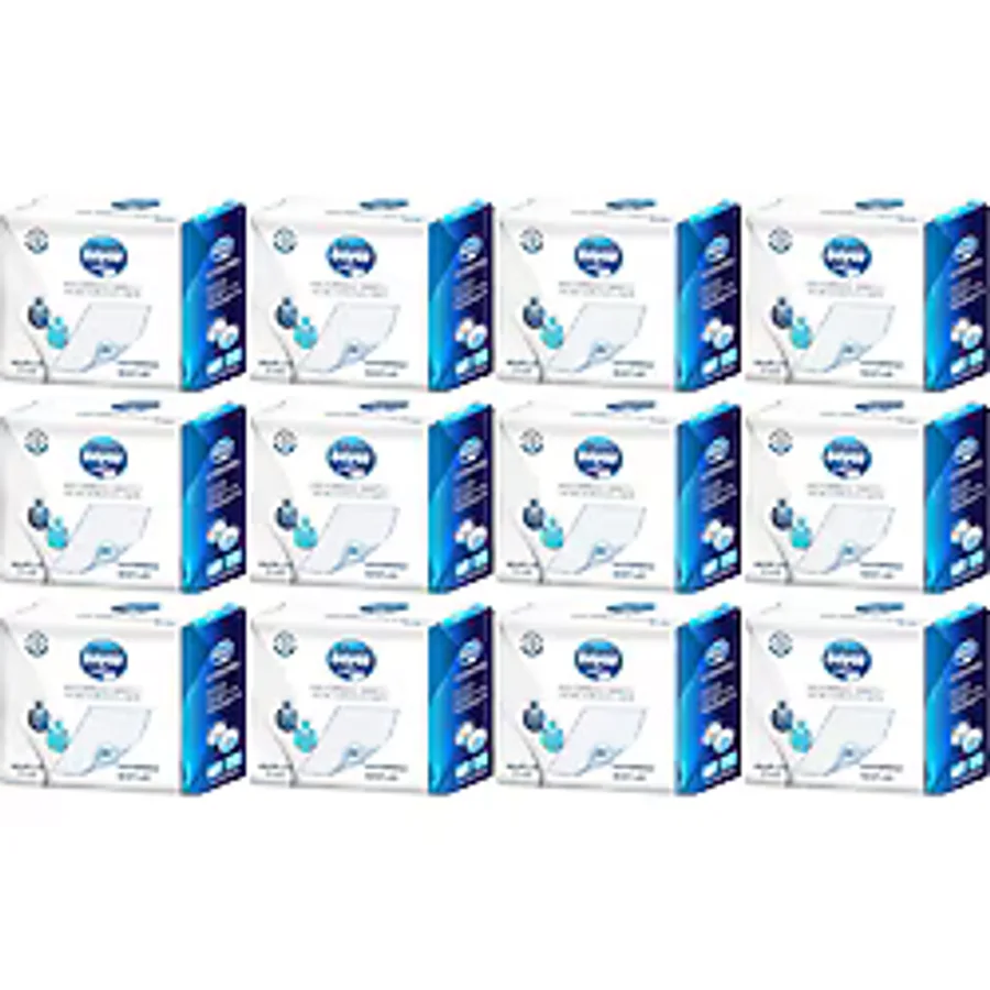 Mavi Beyaz Kaydırmaz Bantlı Yatak Koruyucu Örtü 60x90 cm 30'lu 12 Adet