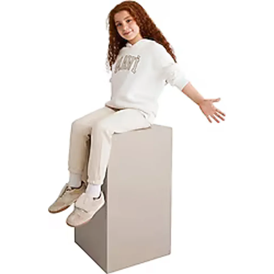 Mavi Logo Baskılı 7610035-81964 Kapüşonlu Beyaz Çocuk Sweatshirt