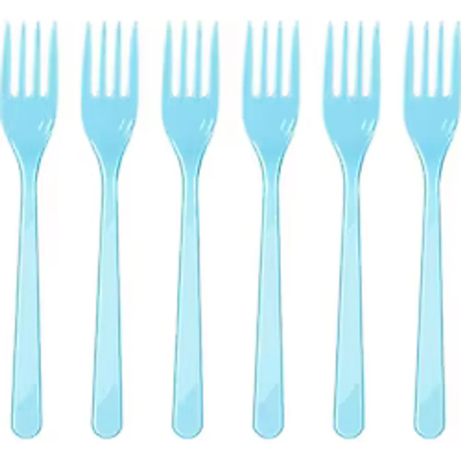 Mavi Plastik Çatal
