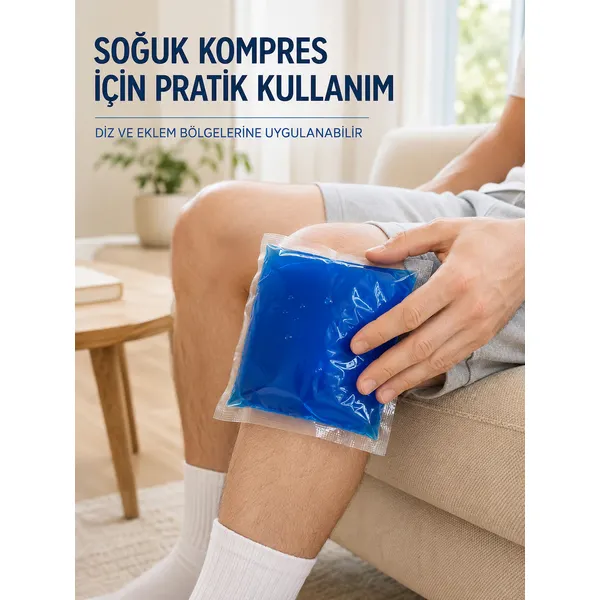 Mavi Termojel Kompres Paketi Sıcak Soğuk Kullanımlı Pratik Jel Kompres - Lisinya