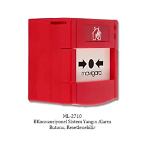Mavigard ml-2710 konvansyonel yangın alarm butonu restenebilir