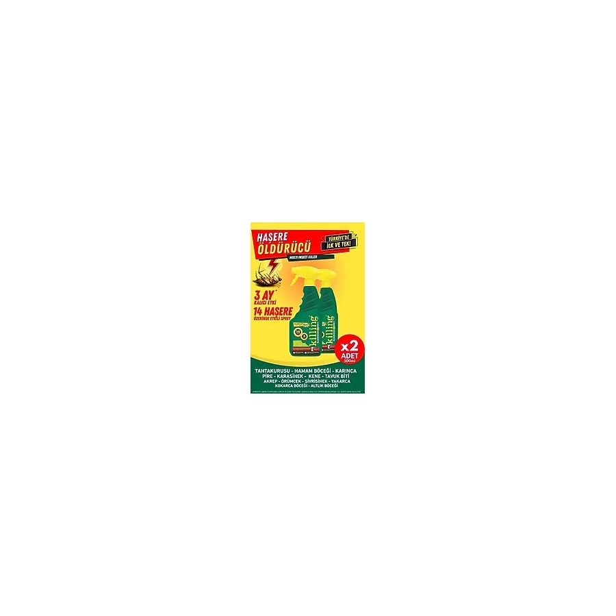 Max Sprey 2'Li Eko Set - Böcek İlacı 14 Haşereye Etkili, Karınca 3 Ay Kalıcı 2X500ml