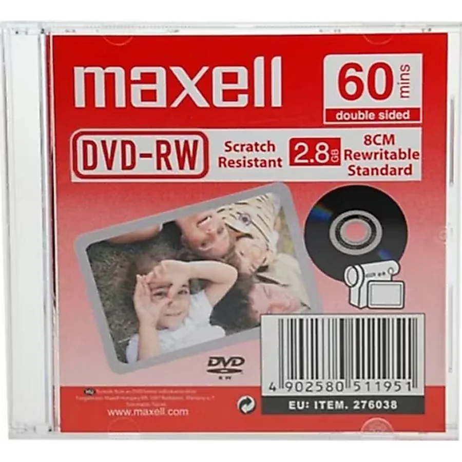 Maxell Mini Dvd-Rw 2.8 Gb Camcorder 60Mın Hg N-C Jewel Case 1 Adet