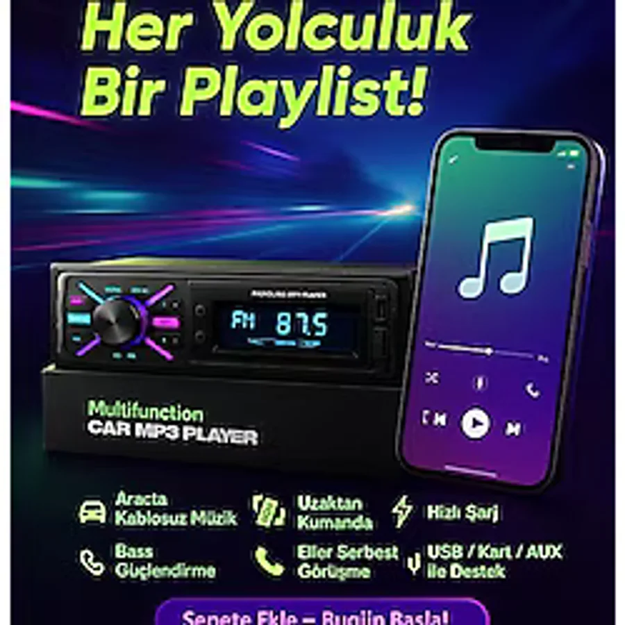 Maxessa Oto Teyp Bluetooth 2xUSB 2xUsb Sd Aux + 2Yıl Garantili