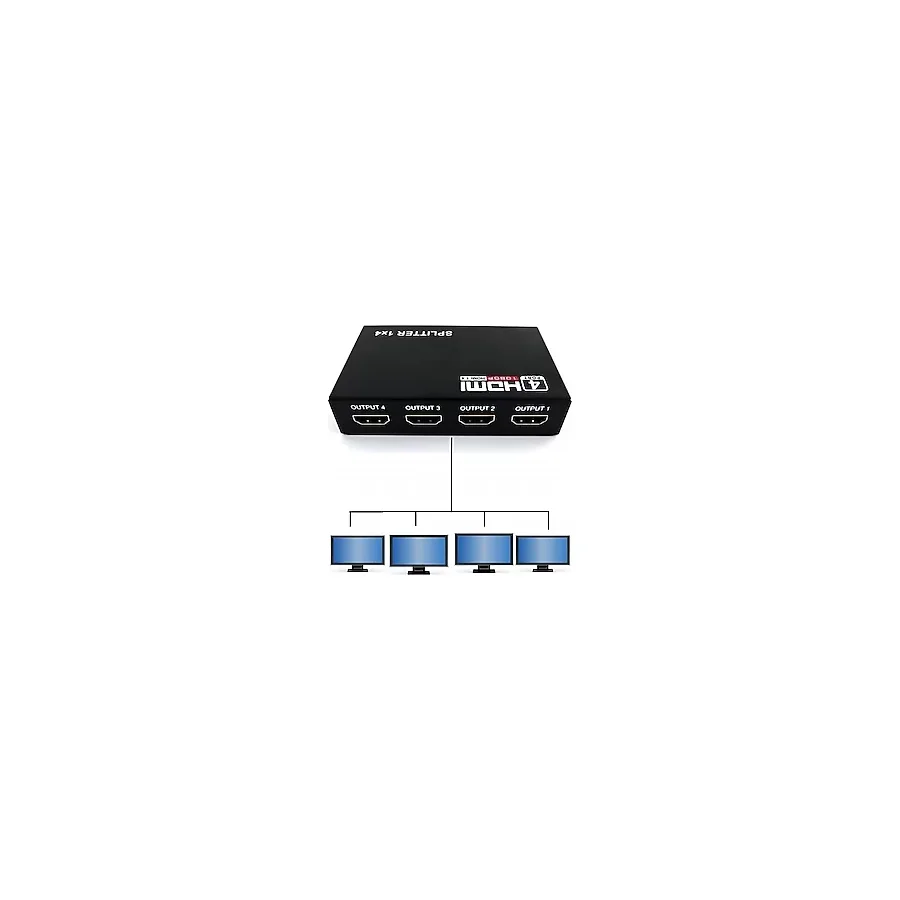 MAXGO 2142 4 PORT Hdmi Çoklayıcı Splitter Switch Çoğaltıcı Çoklu Ekran