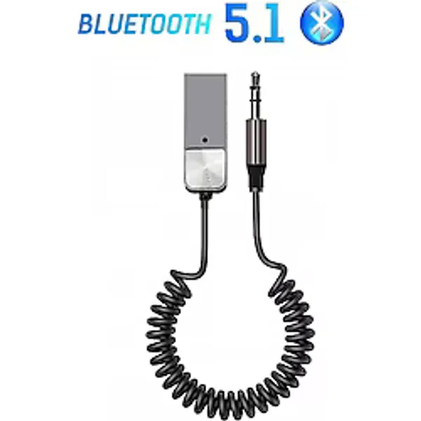 MAXGO 3128 Usb Wireless Bluetooth Araç Kiti Hifi Stereo Ses Alıcısı Aux 3.5mm Adaptörü Bluetooth 5.1