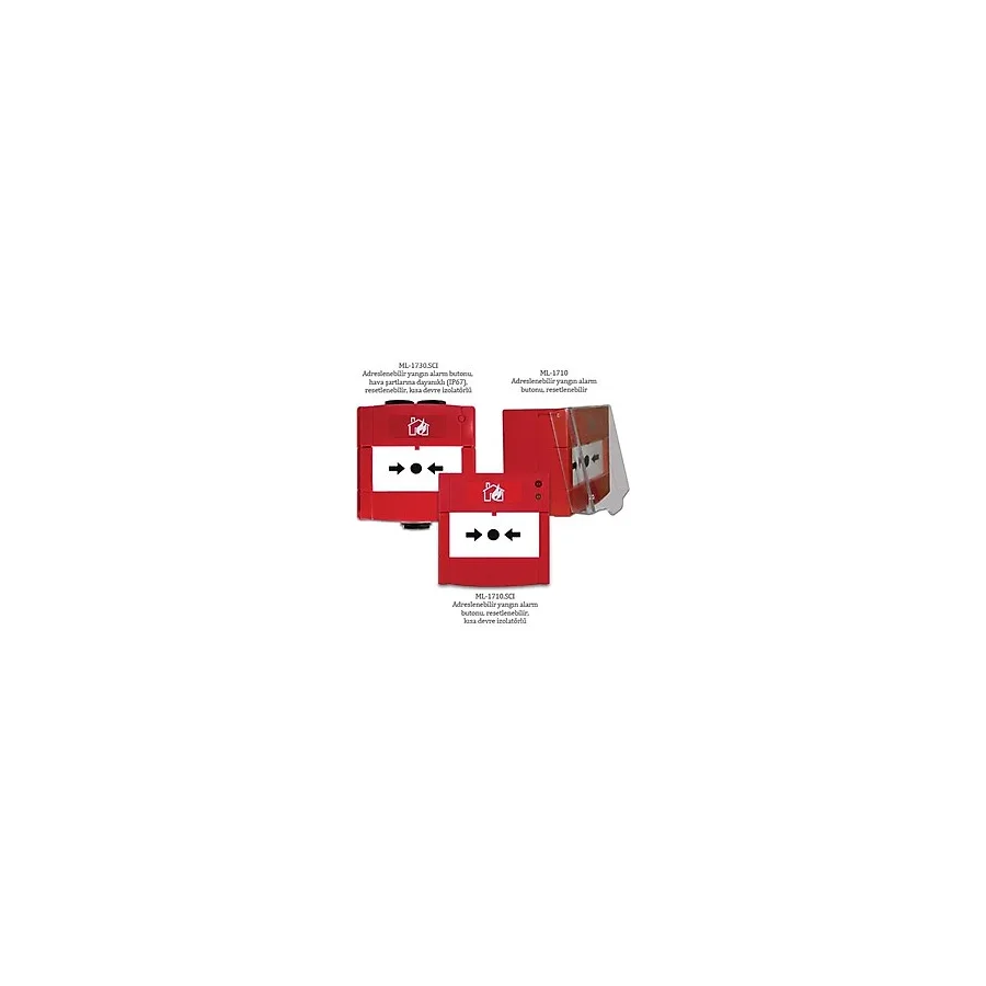 Maxlogic ml-1710.Scı adreslenebilir yangın alarm butonu