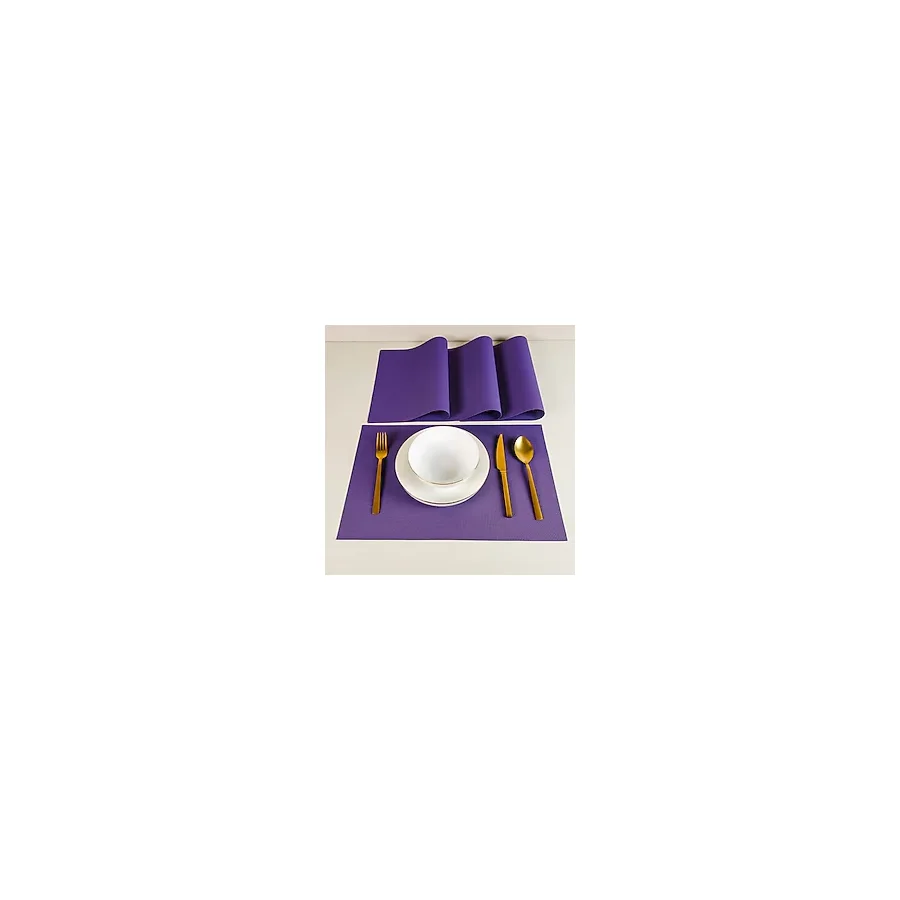 Maxstyle Harmony Purple 4 Parça Amerikan Servis Seti 30X45 Cm
