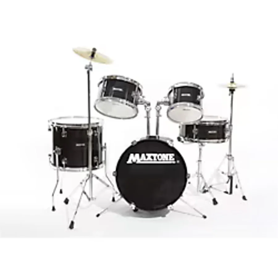 MAXTONE JUNIOR DAVUL SET 5 PCS SİYAH + ZİL VE TABURE