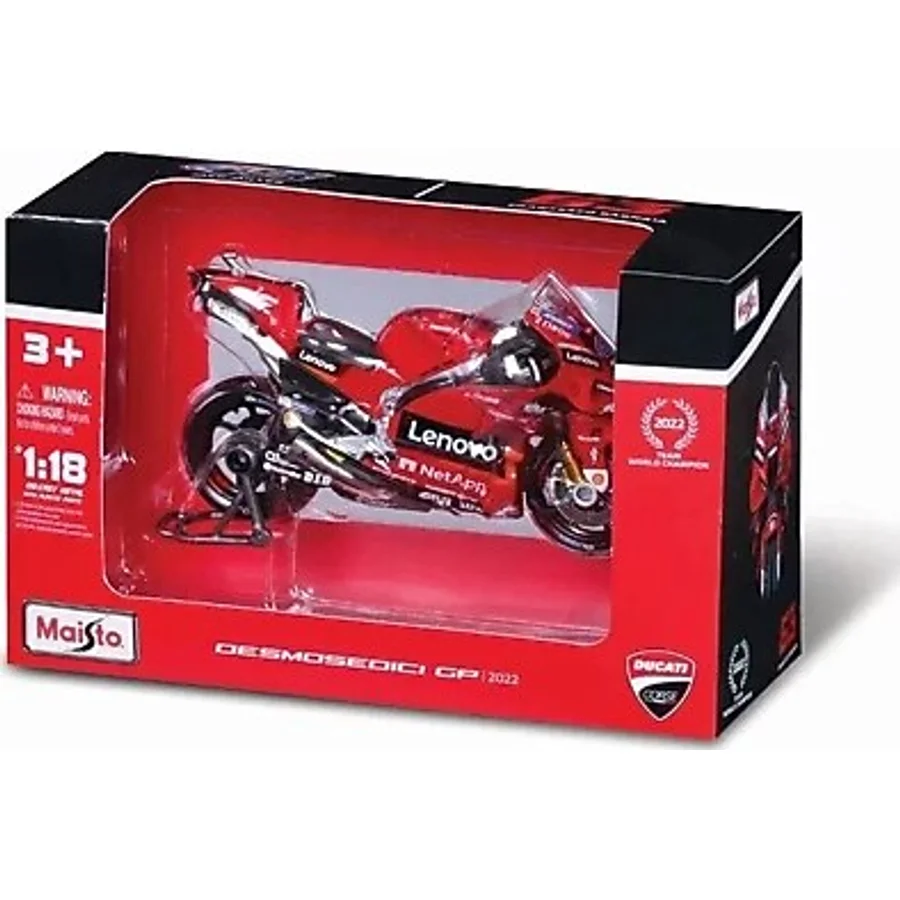 MAY 36361 Ducati Desmosedici GP 2022 1:18 -Necotoys Kız Erkek Çocuk Oyuncak Eğitici Oyuncaklar