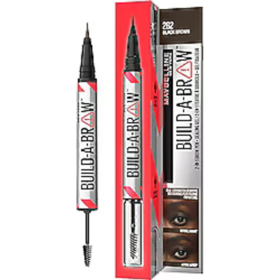 Maybelline New York Build a Brow 2 in 1 Black Brown Kaş Kalemi ve Jeli