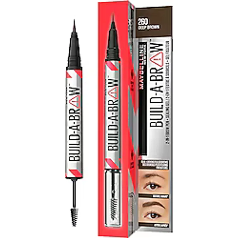 Maybelline New York Build a Brow 2 in 1 Deep Brown Kaş Kalemi ve Jeli