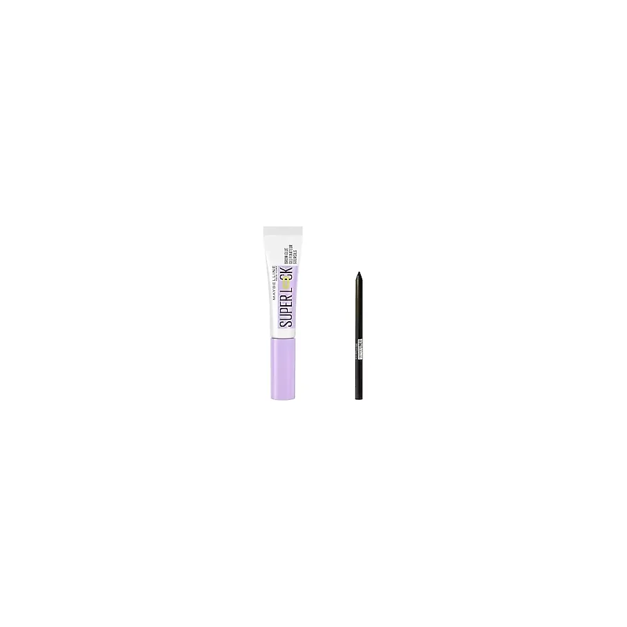 Maybelline New York Super Lock Brow Glue Kaş Sabitleyici Maskara & Maybelline Tattoo Mini Jel Göz Kalemi Hediyeli