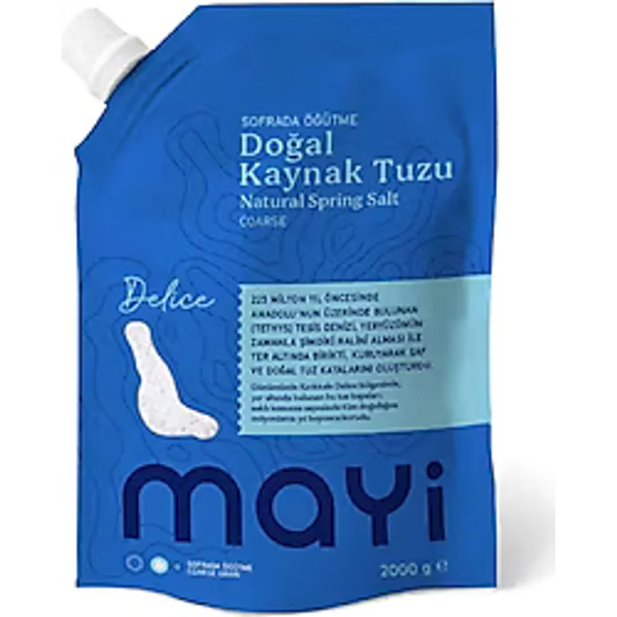 Mayi Tuz Sofrada Öğütme Doğal Salamura Tuzu 2 kg