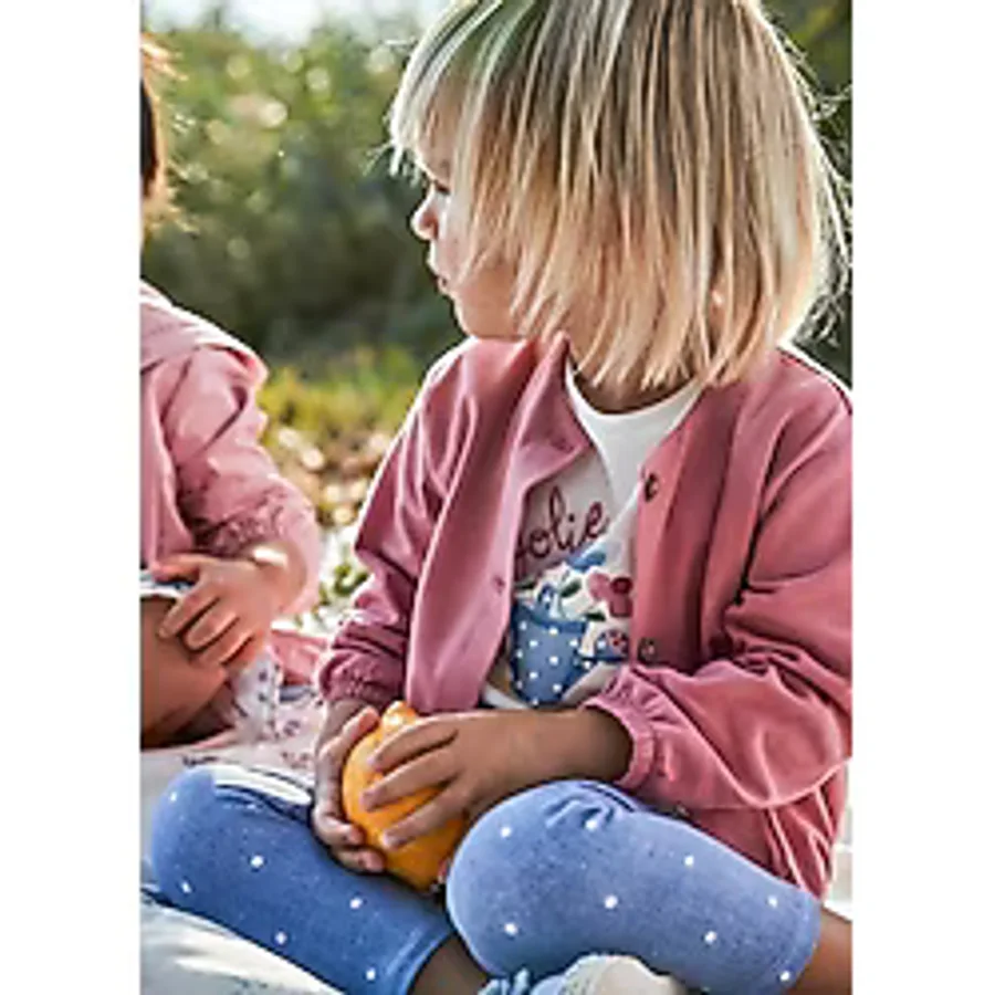 Mayoral Kız Bebek Hırka Tişört Tayt 3 Lü Set 1737 - Pembe - 1 Yaş
