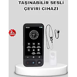 Mbb E-Ticaret Taşınabilir Akıllı Sesli Çeviri Cihazı - 139 Dil Desteği, Dokunmatik Ekran