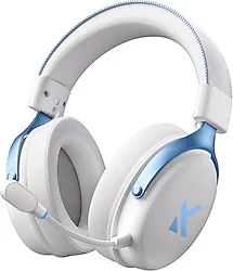Mchose V9 Pro HW-V9-3 Beyaz-Mavi 7.1 Kablolu/Kablosuz Kulak Üstü Oyuncu Kulaklığı