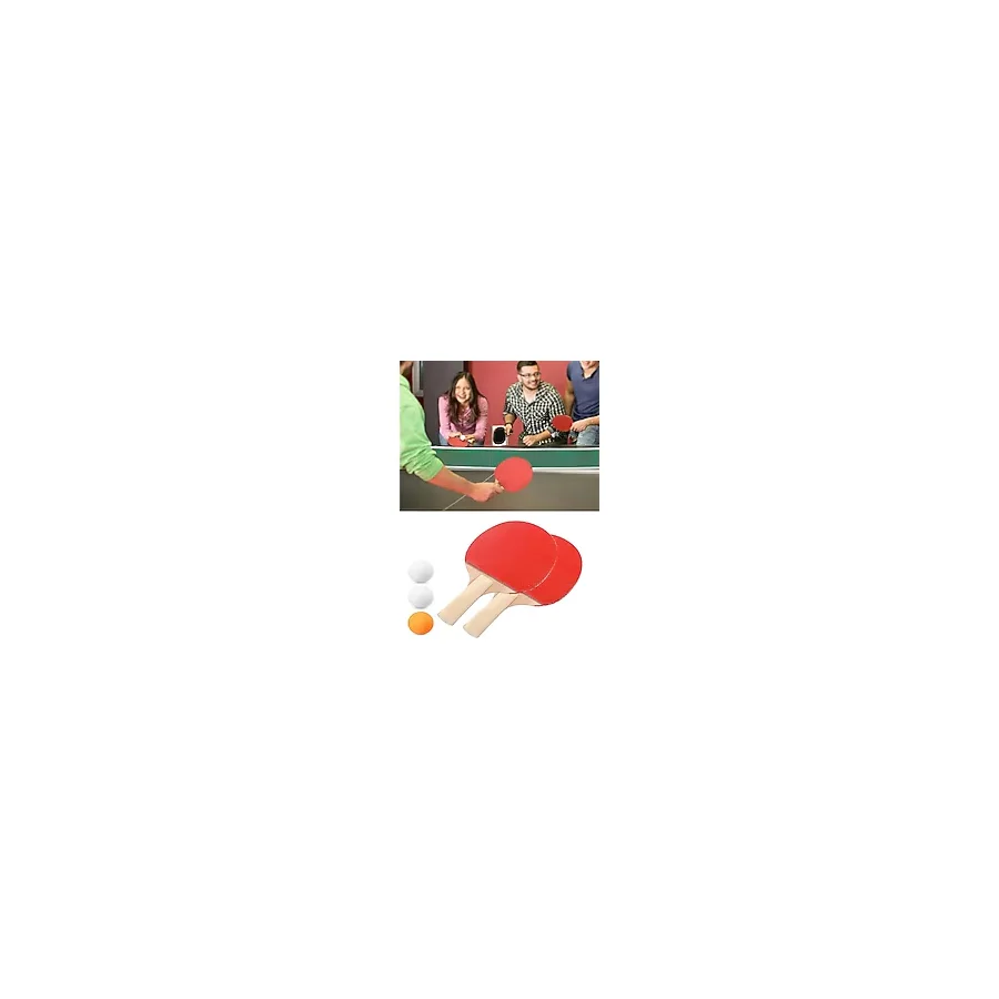MCM Group Ping Pong Masa Tenisi Seti Tenis Raketi Seti 2 Raket + 3 Ping Pong Topu Spor Aksesuarları