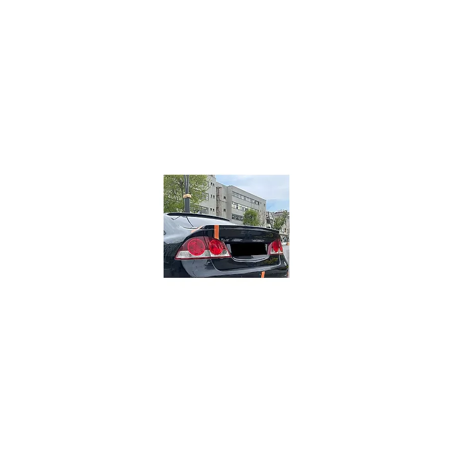 md tuninggaraj Honda Civic FD6 2006-2012 Uyumlu (PARLAK SİYAH BOYALI) Bagaj Üstü Spoiler-Spoyler