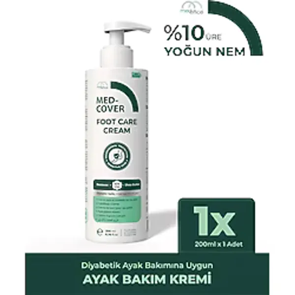 Med-Cover Ayak Bakım Kremi - Diyabet Uyumlu & Hassas Ciltlere Özel (%10 Üre, Shea Butter, Beeswax)