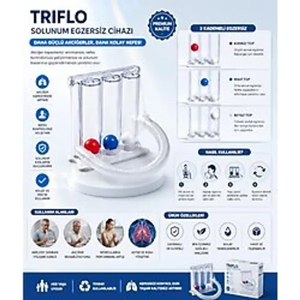 MEDAS LİFE Triflo Solunum Egzersiz Cihazı