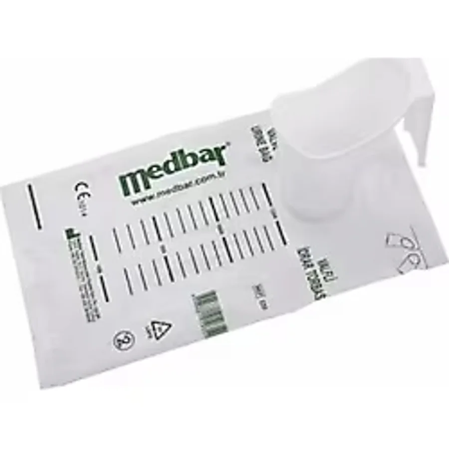 Medbar Valfli Idrar Torbası Tek Kullanımlık Ördek 1500ML x 50 Adet