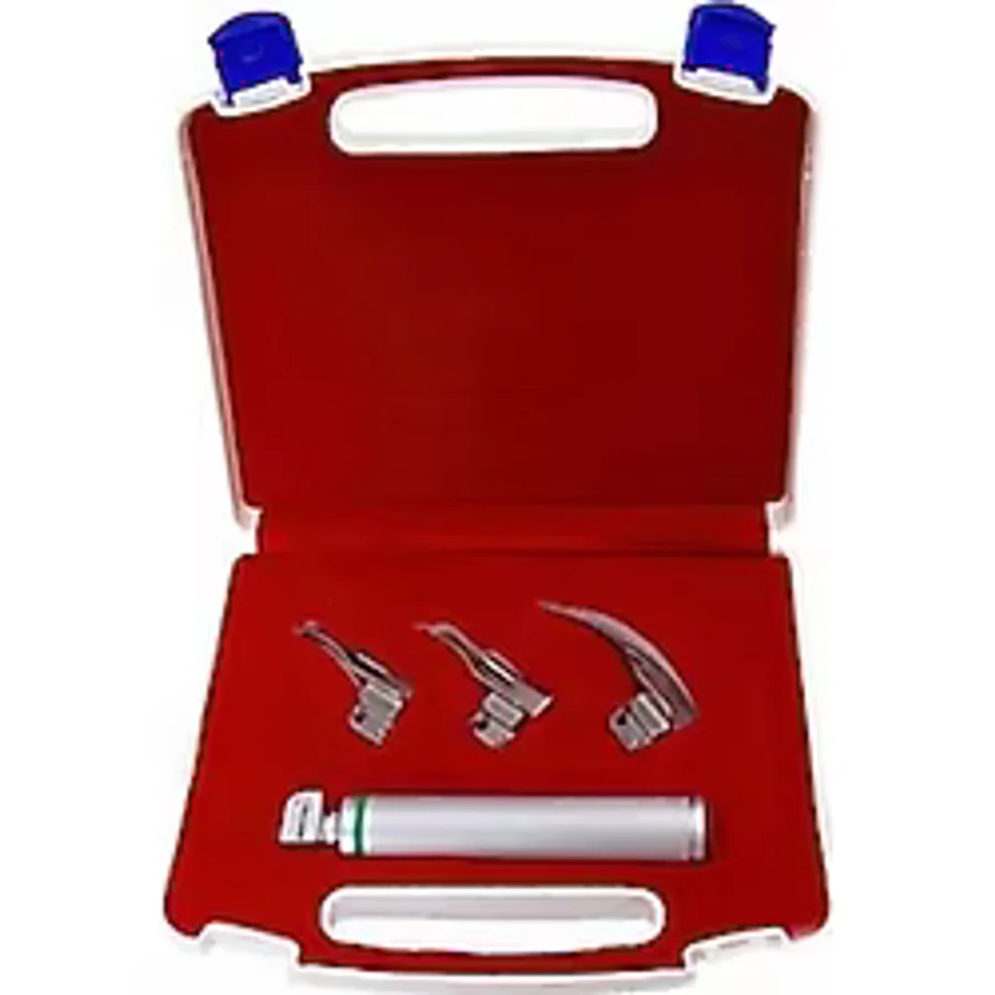 Medikalcim Laringoskop 3 Blade Macintosh Eğri Blade 3 Bıçaklı Laringaskop Set