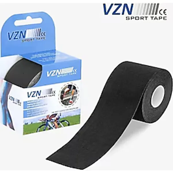 Medikalcim Vzn Ağrı Bandı Kinesio Bant Sporcu Bandı Ağrı Bandı Siyah 5 Cmx5 M