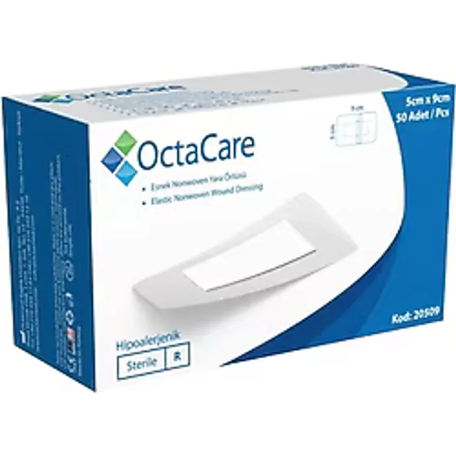 Medikaltec Nonwoven Steril Pedli Esnek Yara Örtüsü 5cm X 9cm Tekli Steril Paket 50'li Kutu