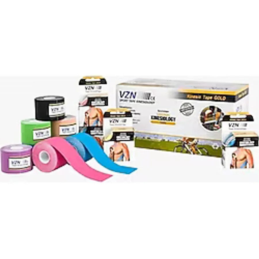 Medikaltec Vzn Kinesio Sport Tape - Sporcu Ağrı Bandı 5m x 5cm Kırmızı 4 Adet