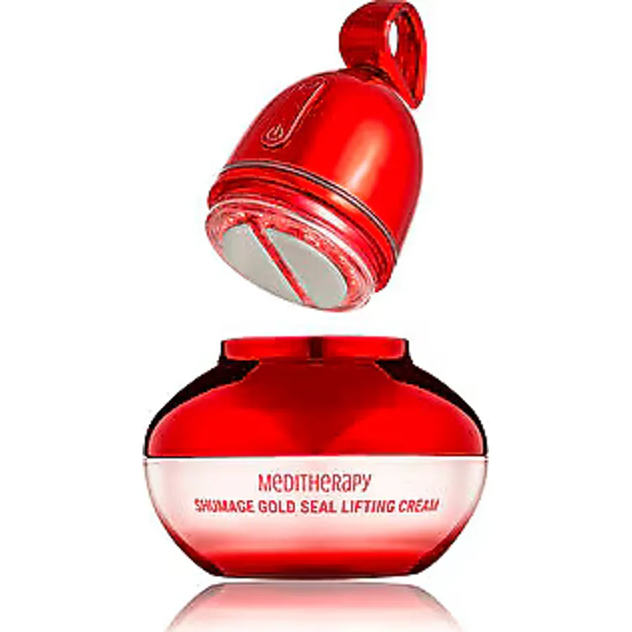 Meditherapy Shumage Gold Seal Lifting Cream & Ems Device Sıkılaştırıcı Nemlendirici Cilt Bakım Cihazı - Kırmızı