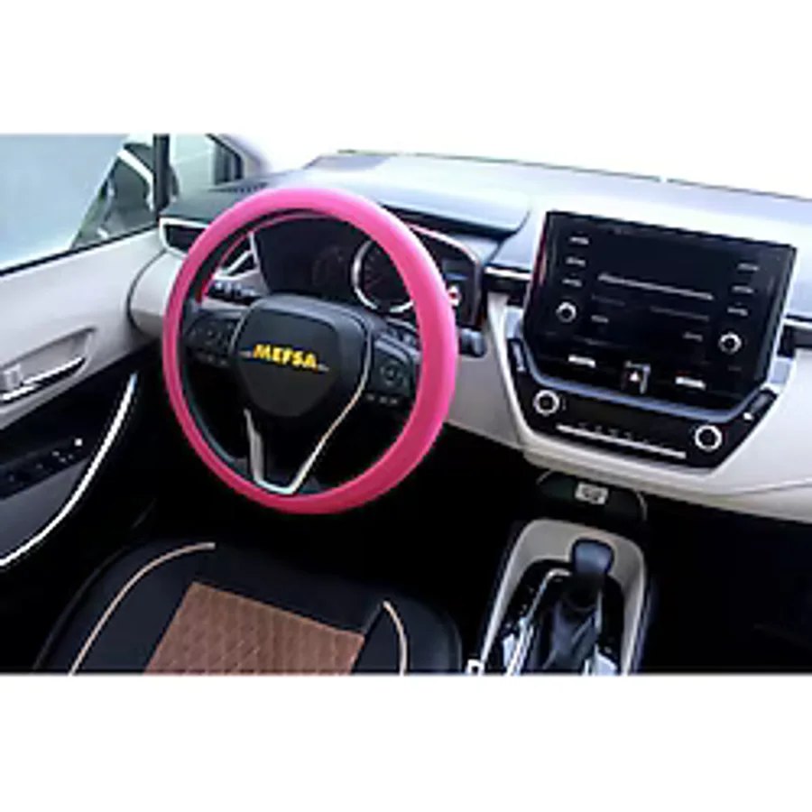 mefsa DİREKSİYON KILIFI (PEMBE SİLİKON 36-42 CM