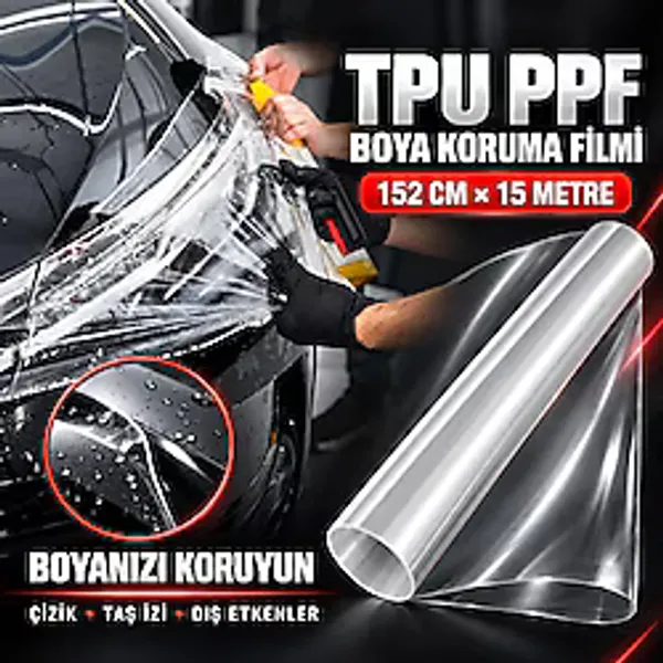 Mega Oto Market 152 Cm X 15 Metre Tpu Ppf Araç Boya Koruma Filmi Kaplama Folyosu