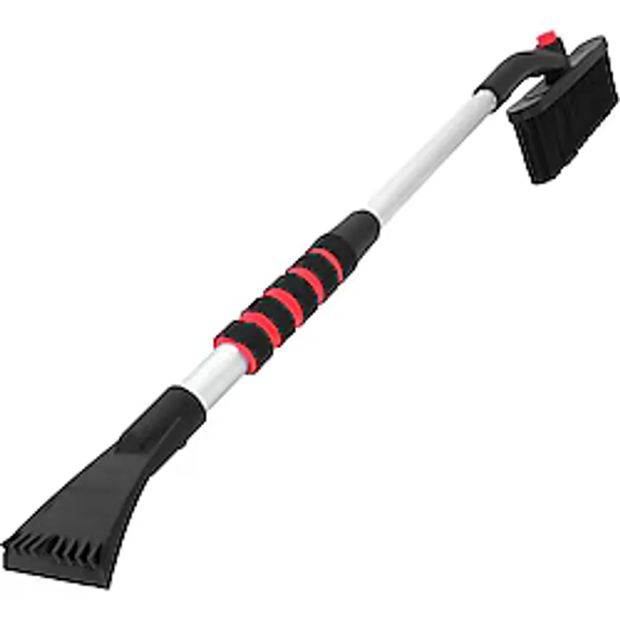 Mega Oto Market 85 cm Buz Kırıcı Araç Kar Temizleme Fırçası Kırmızı