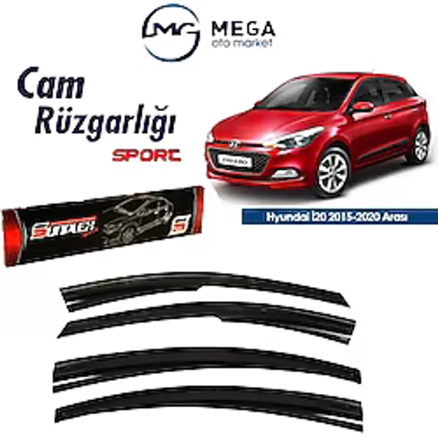 Mega Oto Market Hyundai I20 2015-2020 Arasi Mugen Tip Cam Ruzgarlik Sunplex