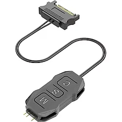 MEGALODON ARGB Kontrolcü 5v 3 Pin - SATA Siyah RENK ARGB Dönüştürücü RGB Denetleyici Kablo
