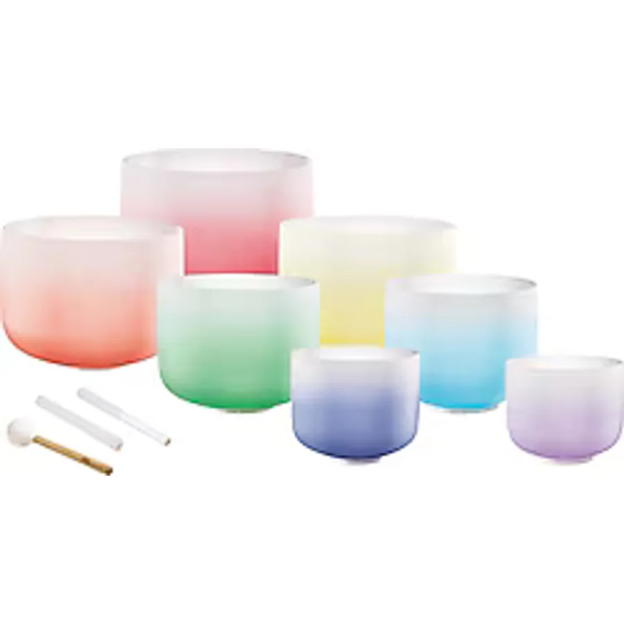 Meinl Sonic Energy CSBCSETCHA Crystal Singing Bowl 7 Parça Chakra Set