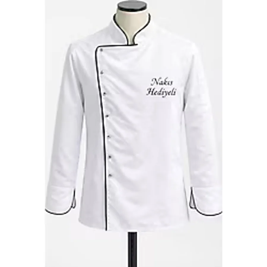 Mekaizen Chef Ceketi - Profesyonel Aşçı Üniforması, Aşçı Gömleği Aşçı Forması Nakış Hediyeli