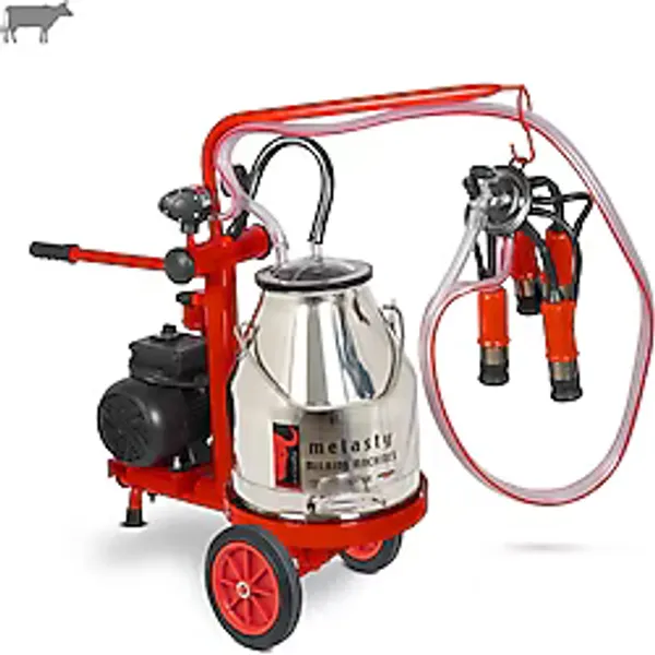 Melasty Ecomini Tekli İnek Süt Sağma Makinesi (Paslanmaz Güğüm-Kauçuk) (Yağlı)