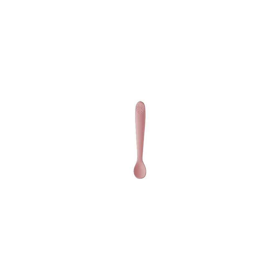Meleni Baby Diş Kaşıyıcı Pembe Silikon Mama Kaşığı
