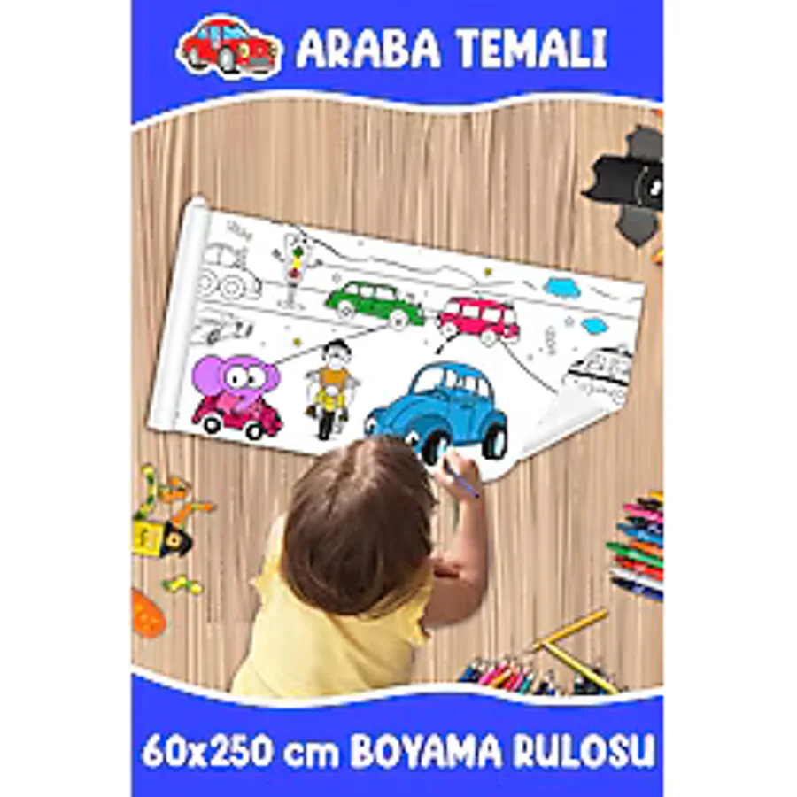 melolisa Temalı Dev Boyama Rulosu 60x250 CM