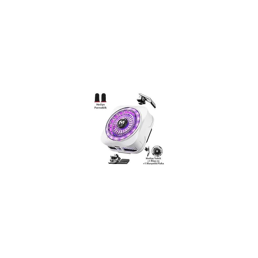 Memo CX21 18W Manyetik Telefon Soğutucu RGB Işıklı Yarı İletken Buz Soğutmalı Mobil Oyun Fanı
