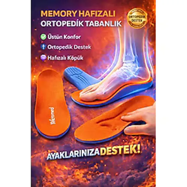 Memory Hafızalı Ortopedik Tabanlık Spor Tabanlık Konfor Yürüyüş MT7038