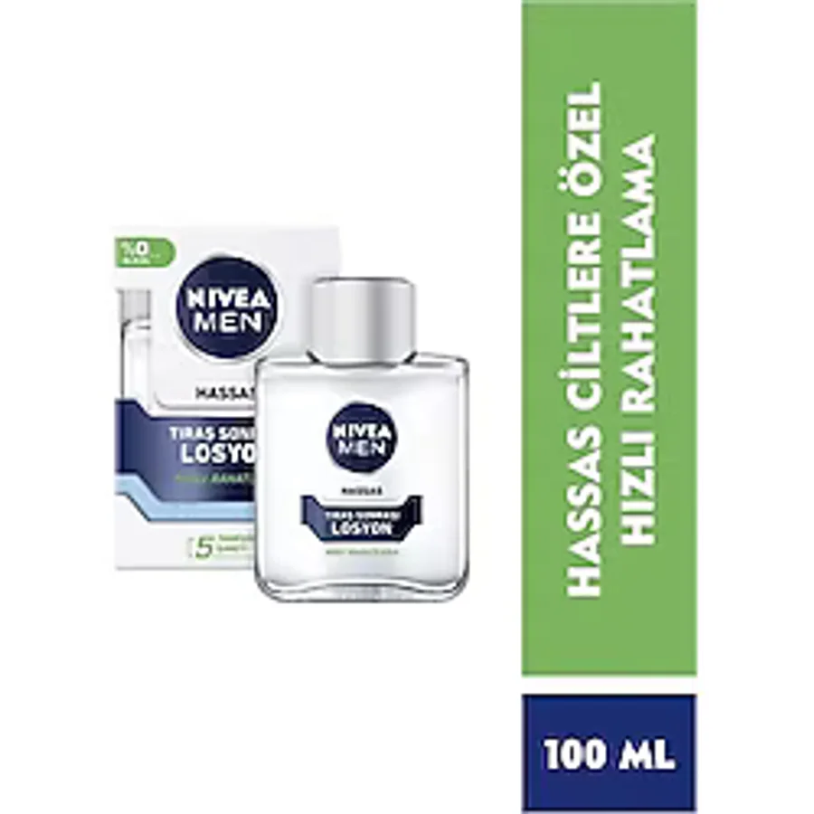 MEN Erkek Hassas Ciltler Tıraş Sonrası Losyon 100ml, Hızlı Rahatlama, Yatıştırıcı, Tahriş Önleyici